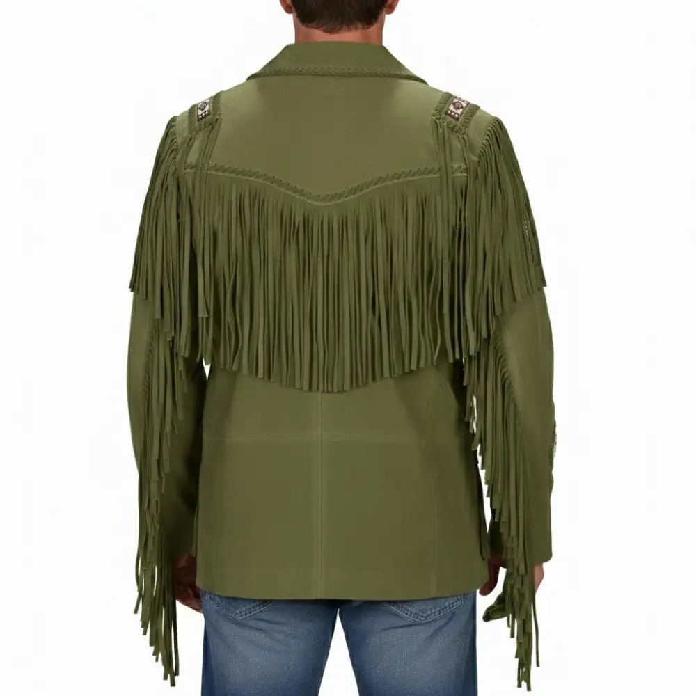 Suede Western Fringe Jacket
