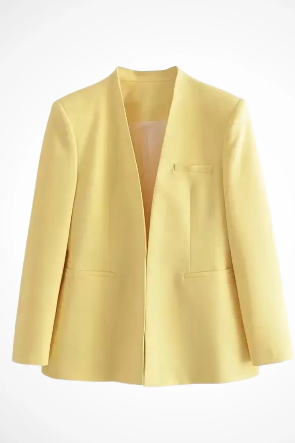 Tailored Blazer Wide Leg Pants Suit Set