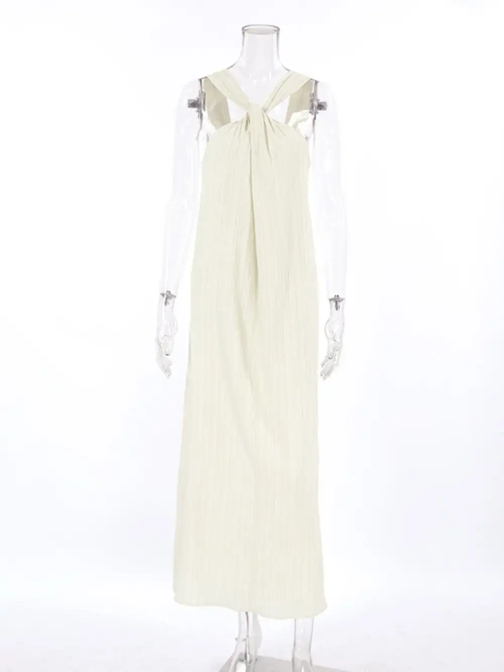 Drape Halter Maxi Dress