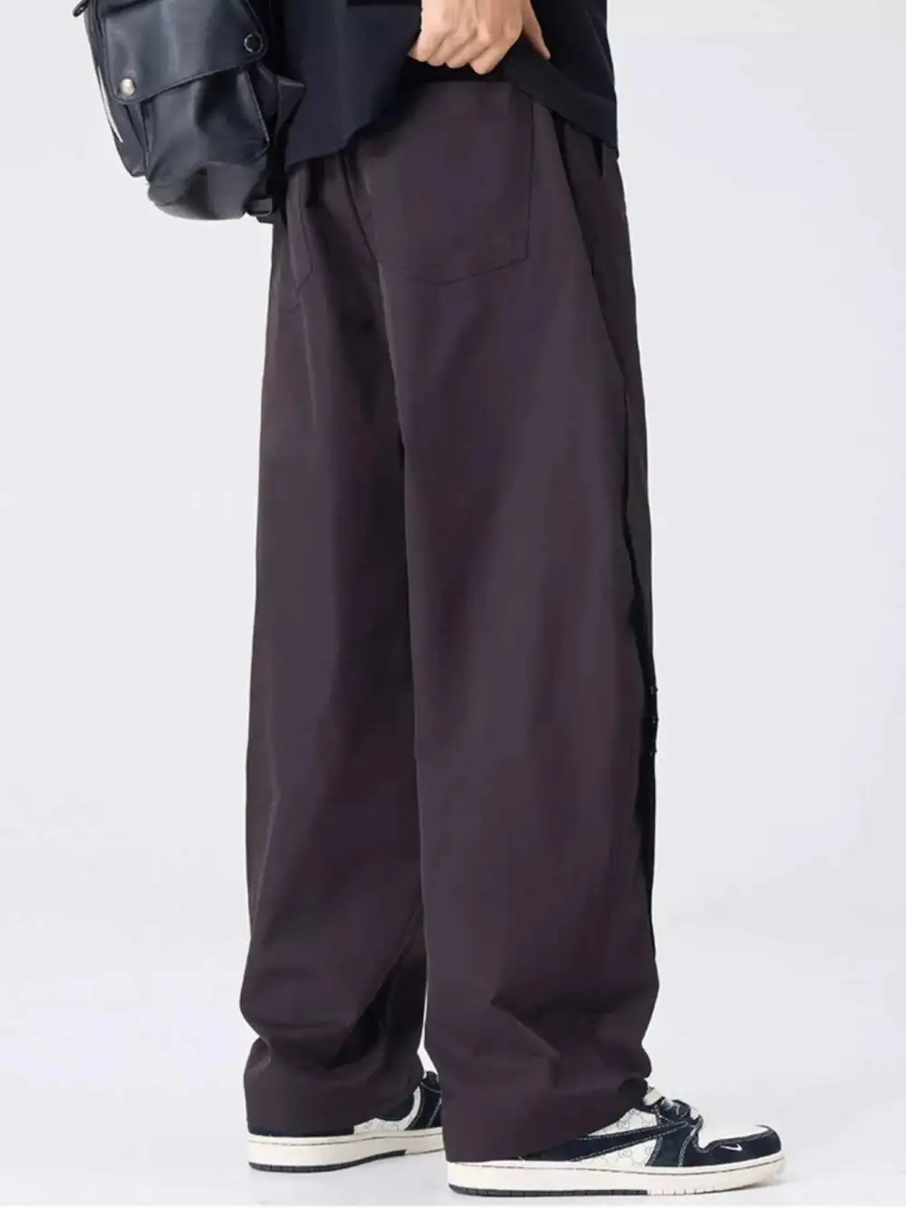 Relaxed Drawstring Wide Leg Pants
