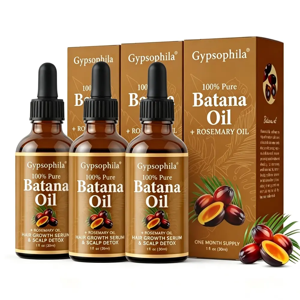 Batana Oil for Hair Growth -100% Pure Natural Hair Growth Oil,Nourishes The Scalp, Eliminates Split Ends, Reduce Hair Loss & Detox Your Scalp (1 Fl Oz) for All Hair Types