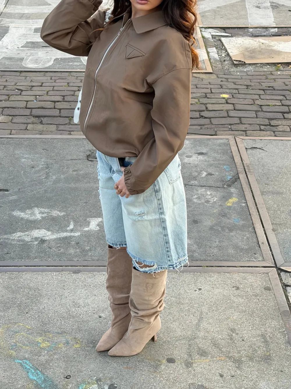 Easy Layer Flap Bomber Jacket