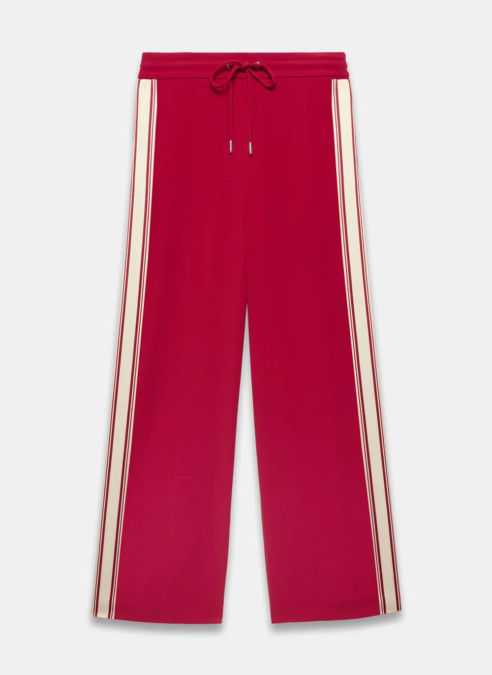 Casual Style Red Side Stripe Trousers