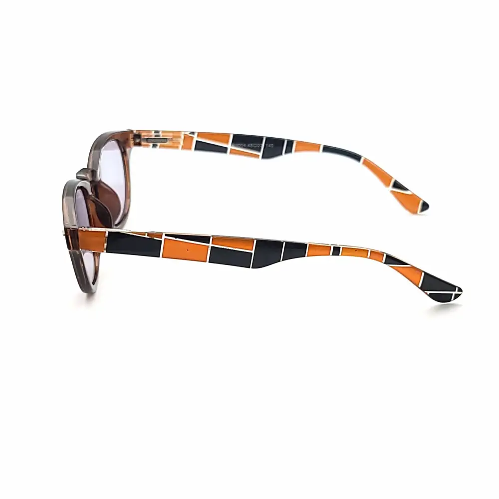 Classic Round Full-Lens Smoke-Lens Reading Sunglasses