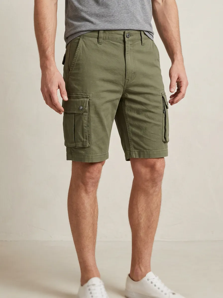 Men's Everyday Casual Fit Utility Cargo Shorts