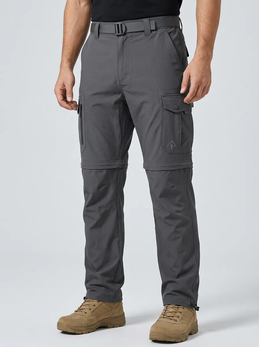 Men's Outdoor Hiking Tactical Convertible Printed Cargo Pants
