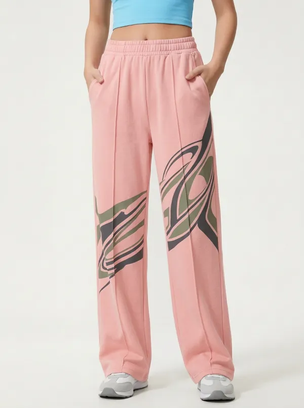 Women's Y2K Aesthetic Abstract Graphic Sweatpants