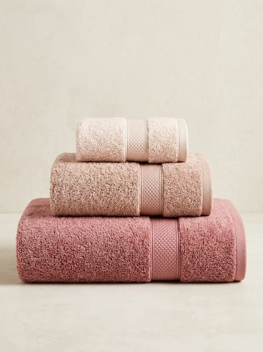 Clean-Look Textured Three-Piece Towel Set
