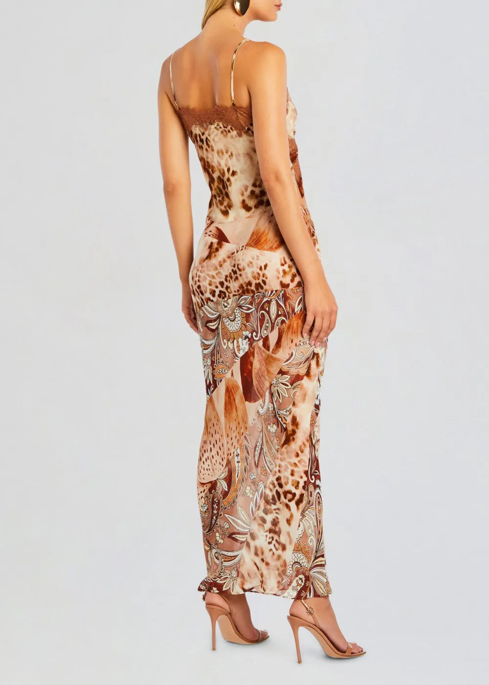 Leopard Lace Chiffon Top