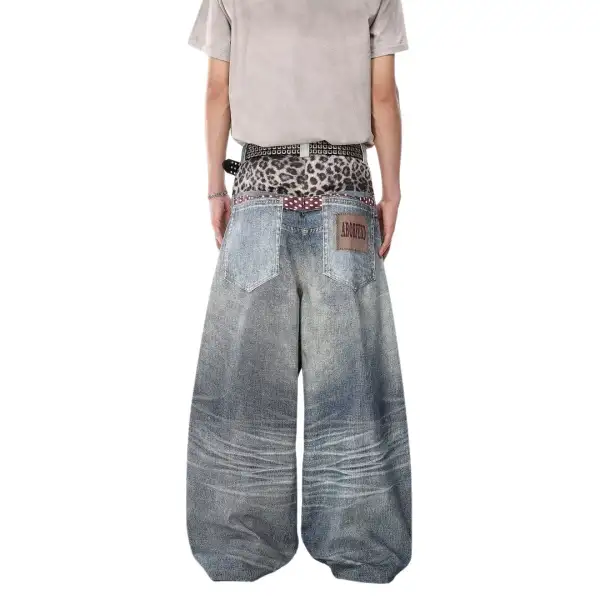 Balloon Leg Denim Jeans