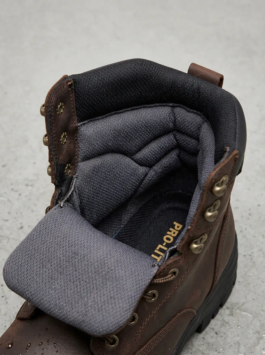 Classic Outdoor Leather-Look Men's Waterproof Work Boots