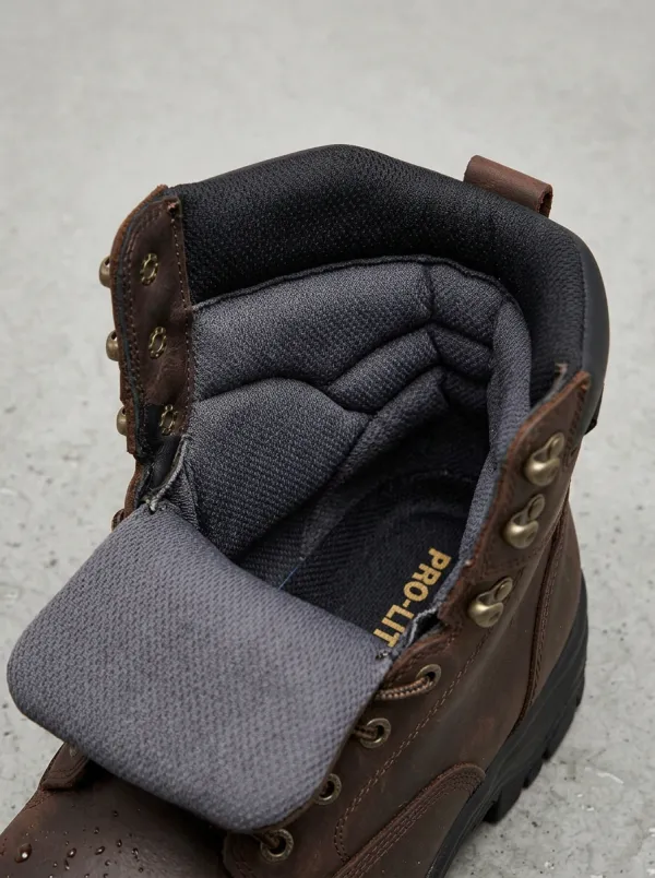 Classic Outdoor Leather-Look Men's Waterproof Work Boots
