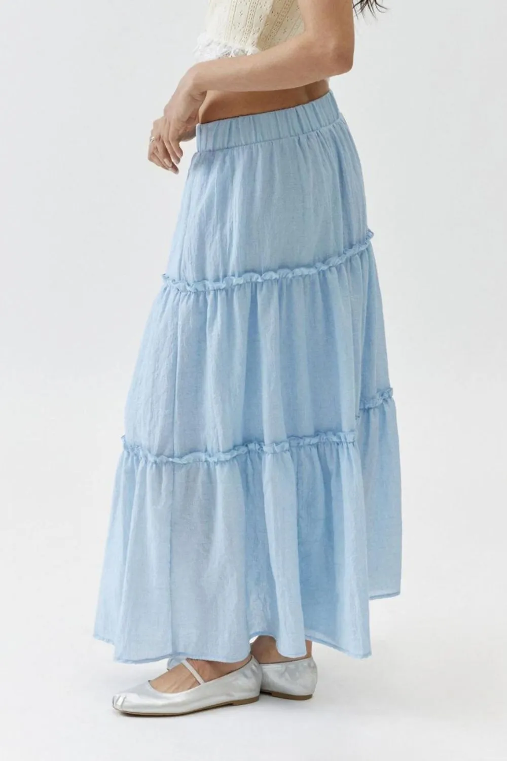 Frill Elastic Skirt