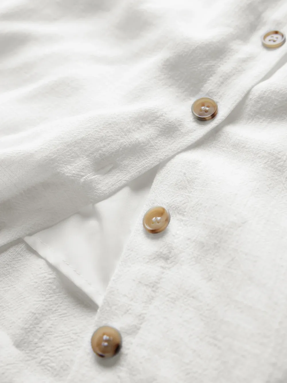 Linen Plain Mini Dress
