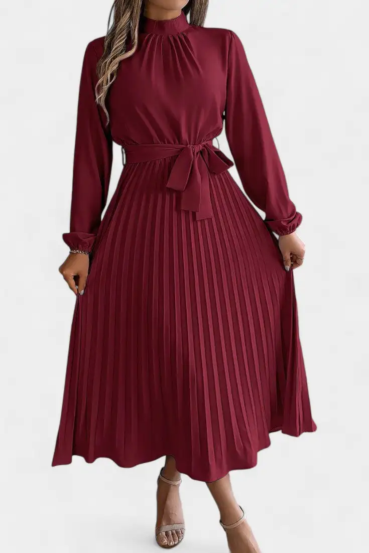 Pleated Casual Dress