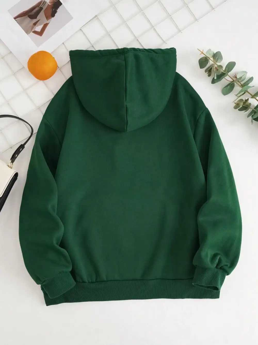 Refined Drawstring Pocketed Hoodie