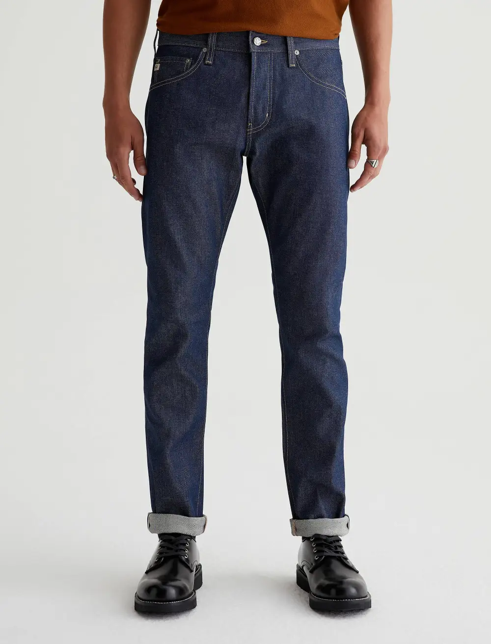 Men's Modern Slim Cuffed Jeans