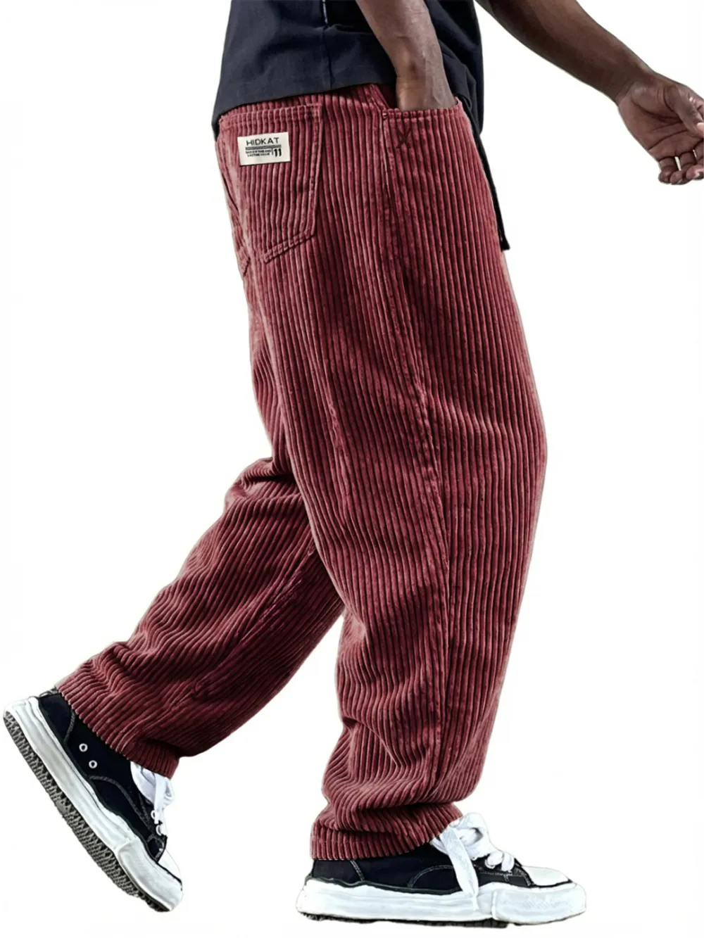 Roomy Corduroy Utility Pocket Pants