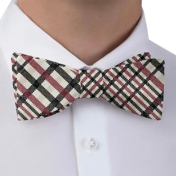 Potter Plaid Motif Bow Tie