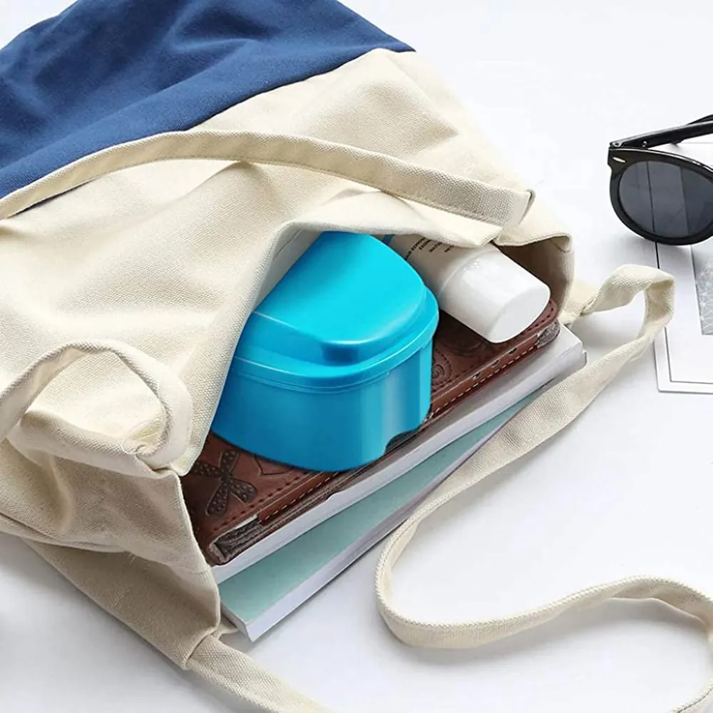 Portable Denture and Retainer Storage Case