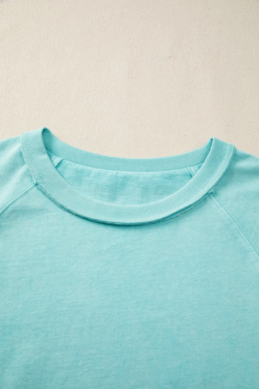 Mint Green Mineral Wash Raglan Tee