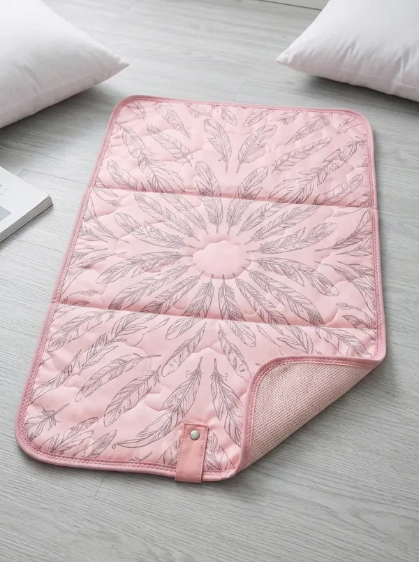 Cooling Lover Feather Mandala Pattern Cooling Mat