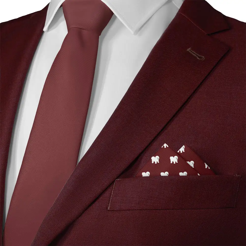 Contemporary Stylish Animal Motif Dog Motif Pocket Square