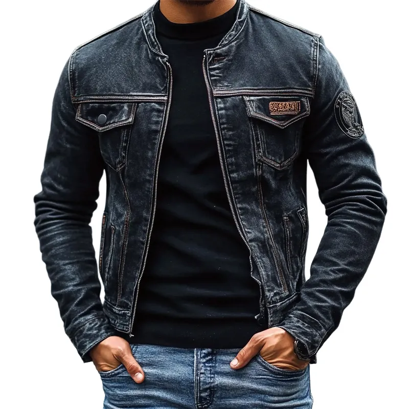 Washed Utility Slim Jacket