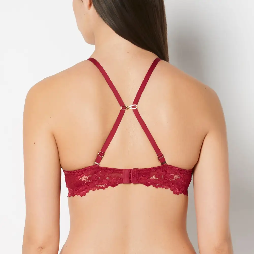 Signature Push Up Plunge Bra With Romantic Lace