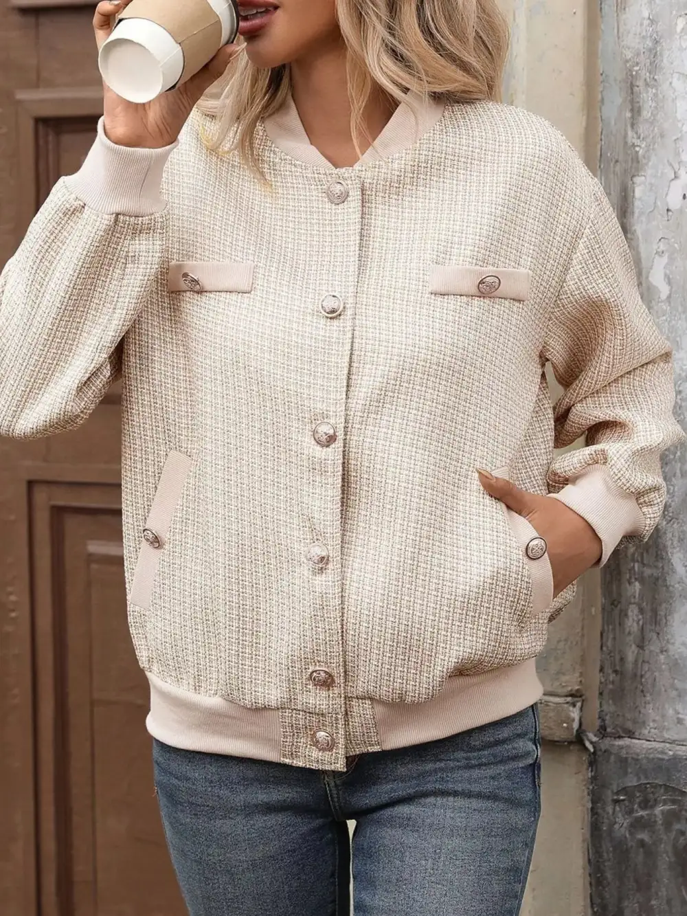 Relaxed Refined Pocketed Jacket