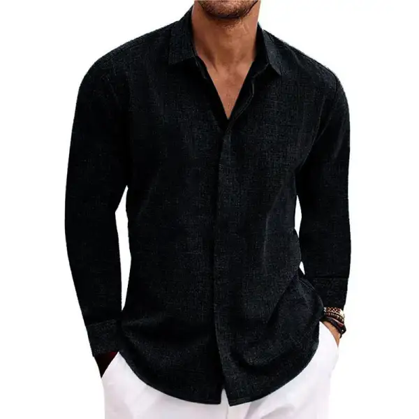 Relaxed Collar Open Shirt