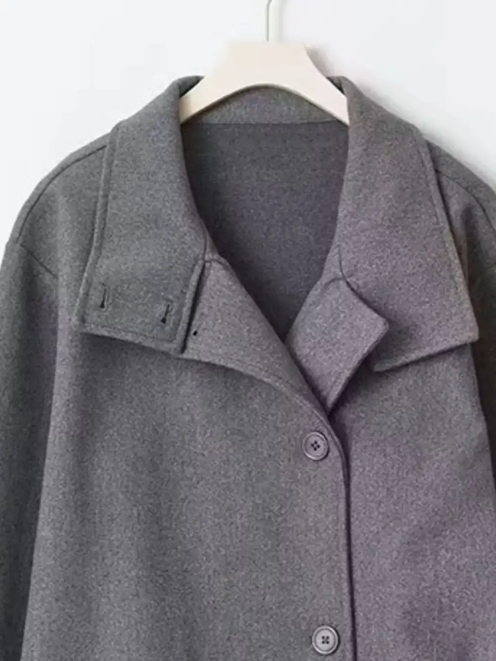Wool Blend Long Sleeve Outerwear
