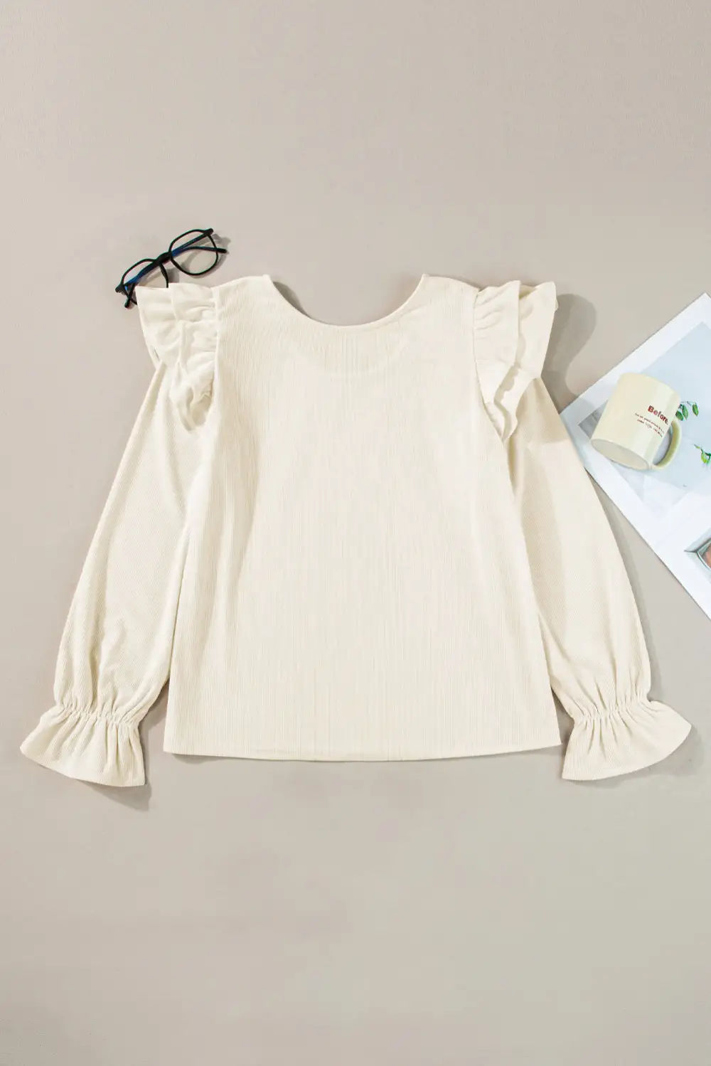 Everyday Ruffled Blouse Detail