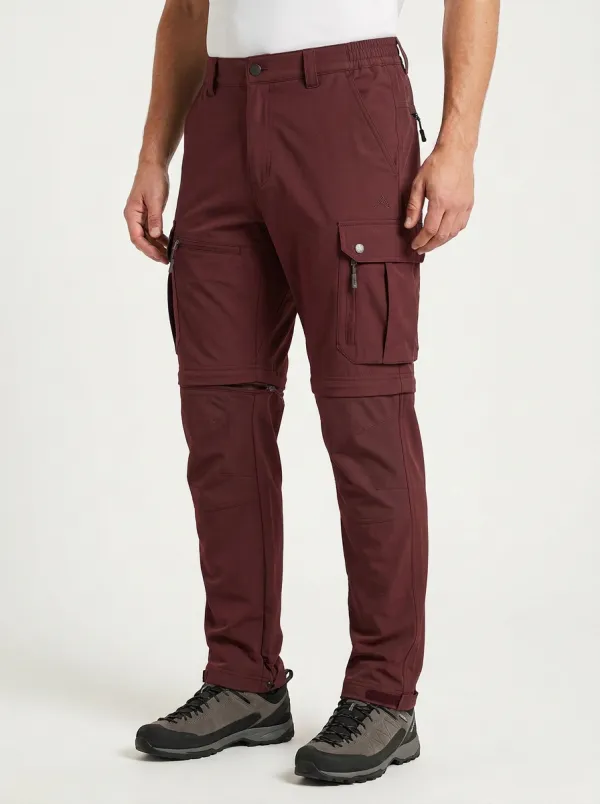 Men's Frontier Utility Multi-Pocket Waterproof Zip-Off Tactical Cargo Pants