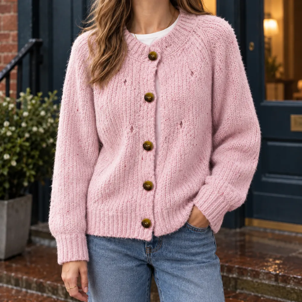 Textured Soft Knit Cardigan