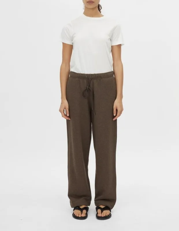 Chocolate Straight-Leg Pants