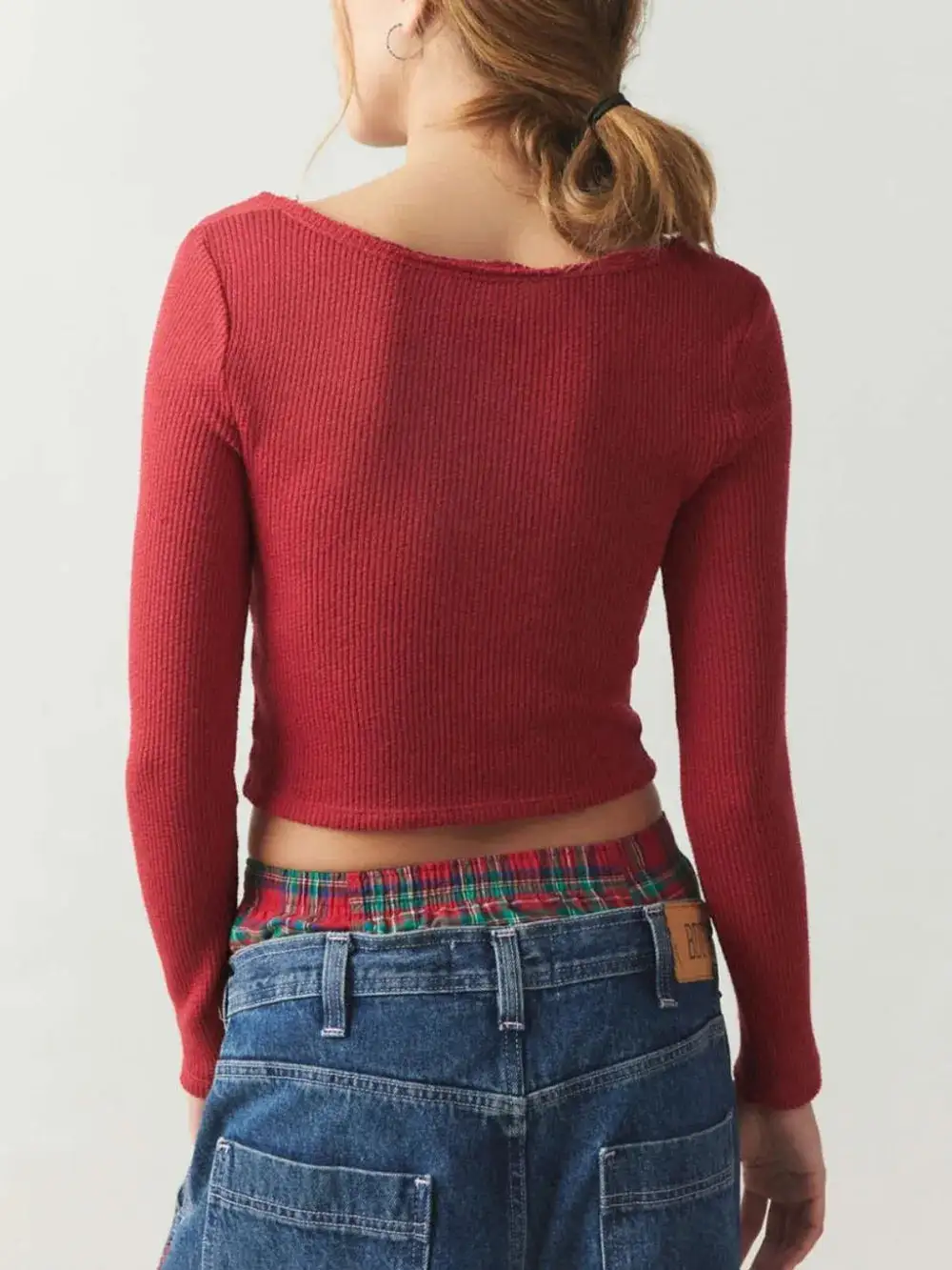 Everyday Notched Long Sleeve T-Shirt