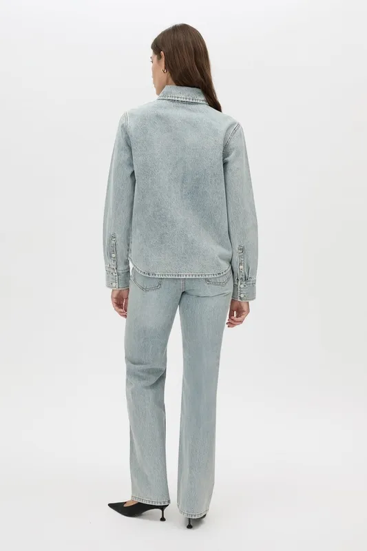 Classic Vintage Blue Denim Classic Shirt