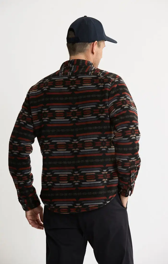 Sherpa Bonded Polar Fleece Shirt Jacket