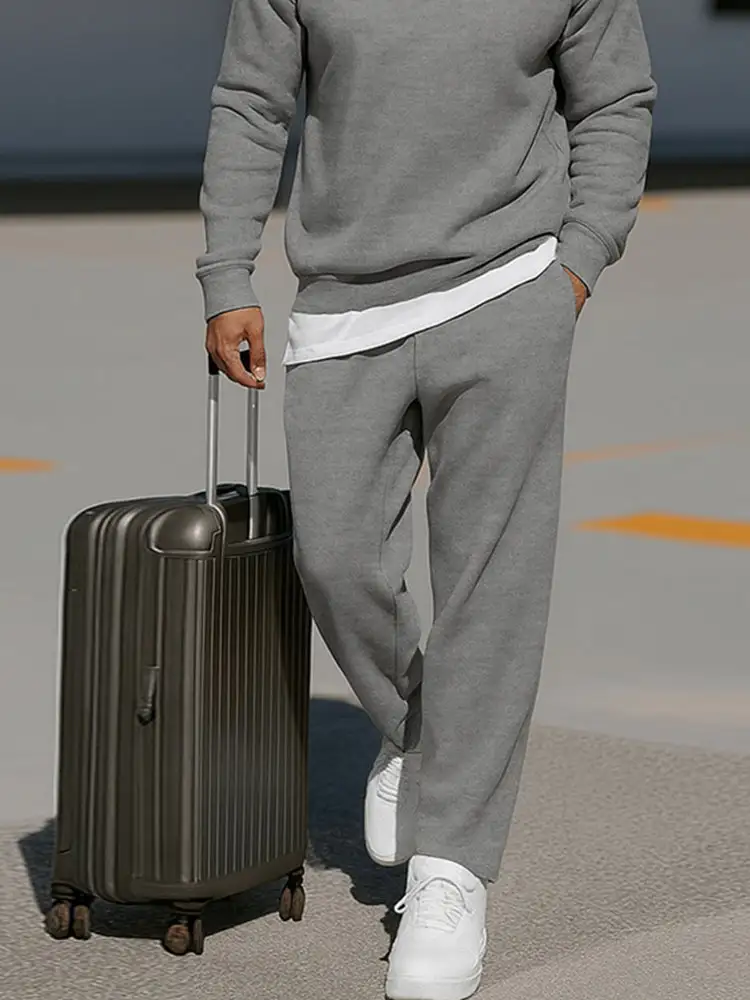 Cotton Blend Comfort Sweatsuit Two-Piece