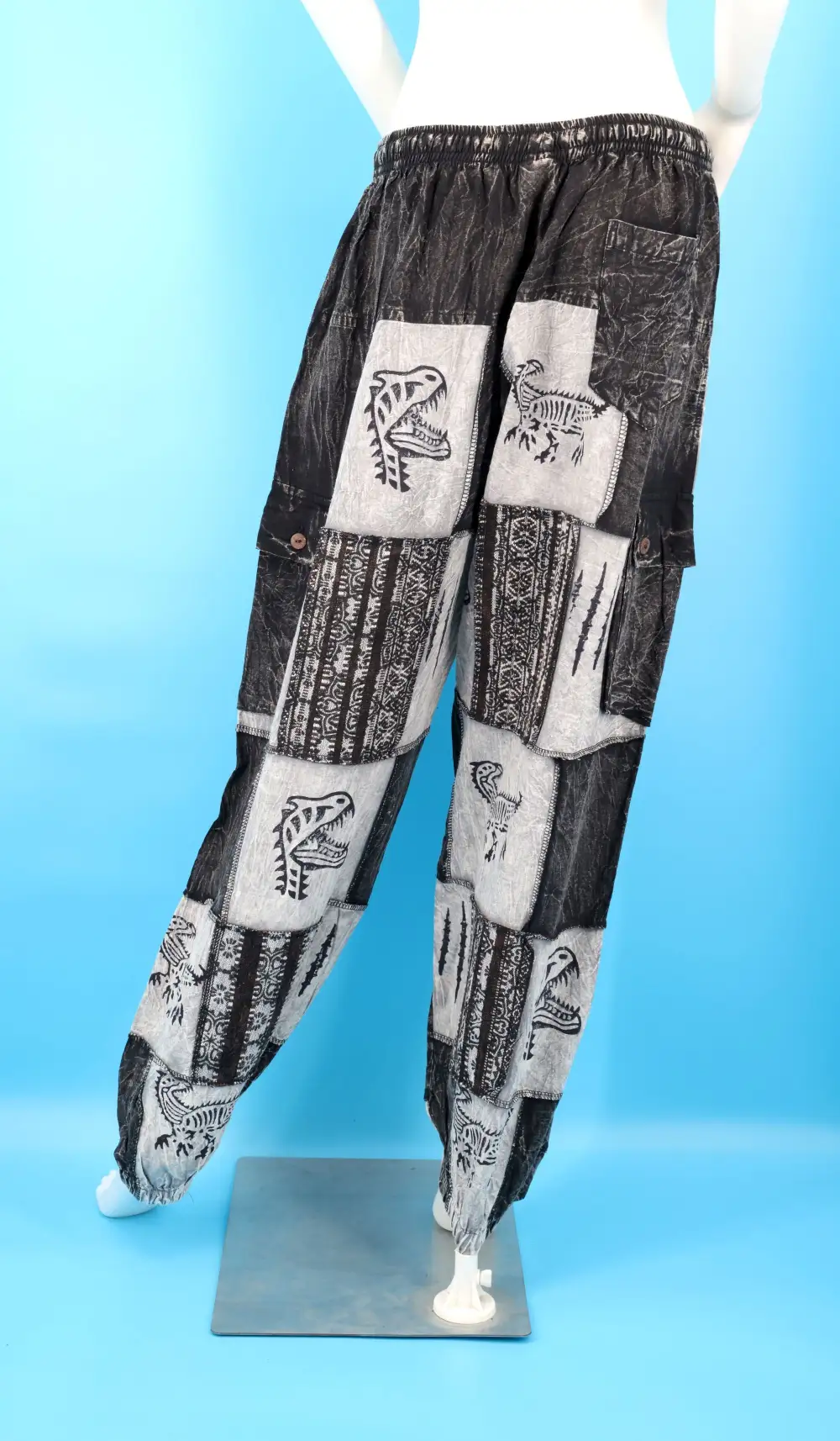 Women's Utility Harem Cargo Patchwork Cargo Pants