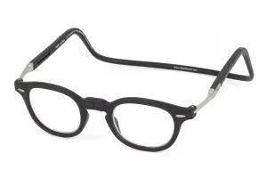 Vintage Magnetic Front-Connect Reading Glasses - Black
