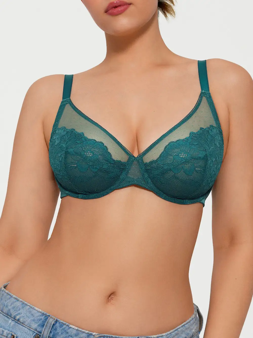 Lightweight Underwire Smoothing Lace Bra