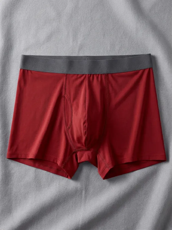Men's Slate Blue Boxer Briefs with Contrast Waistband Boxer Briefs