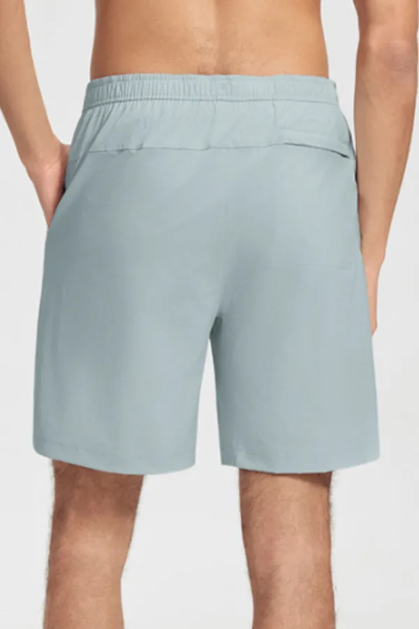 Quick Dry Drawstring Relaxed Fit Athletic Shorts
