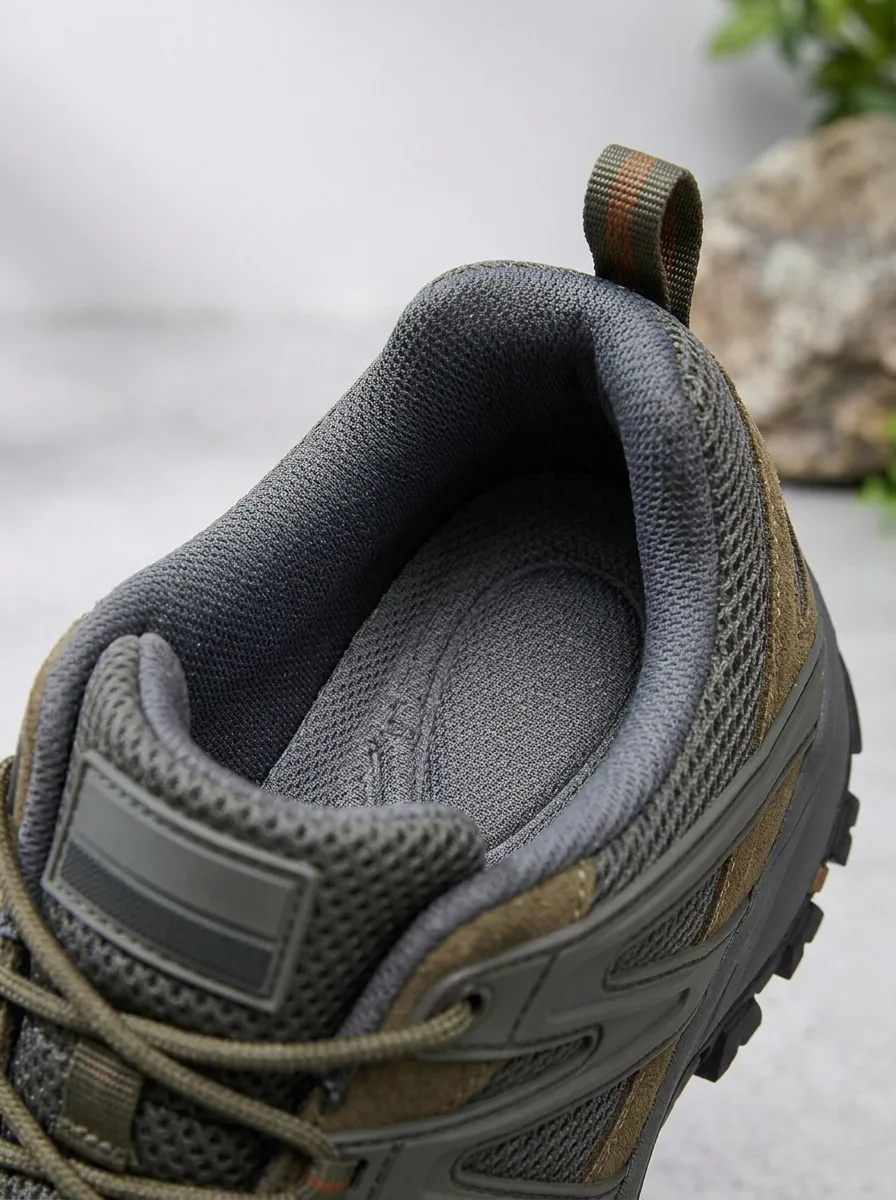 Men's Trail Grip Suede Mesh Outdoor Work Shoes