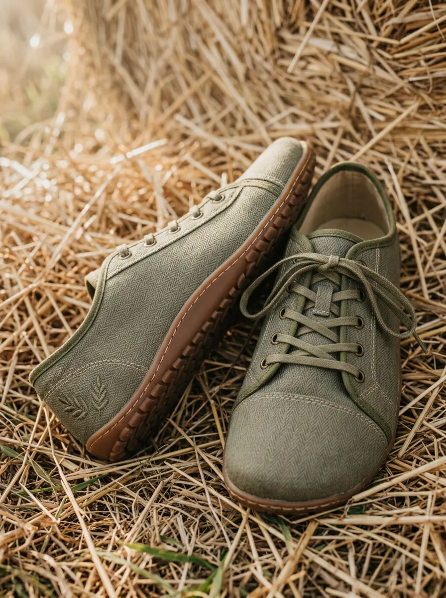 Clean-Look Herringbone Leaf Sport Look Unisex Barefoot Shoes