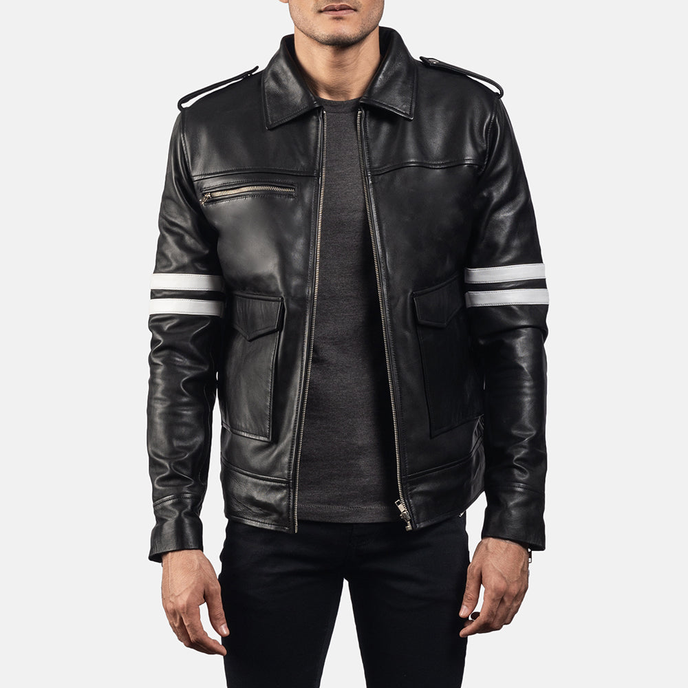 Men's Classic Structured Leather Jacket