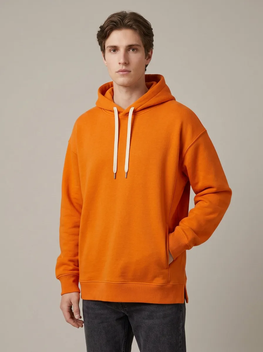 Unisex Plain Versatile Leisure Casual Hoodie