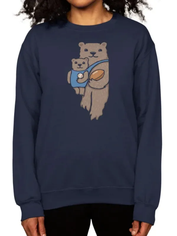 Cartoon Bear Graphic Sweatshirt